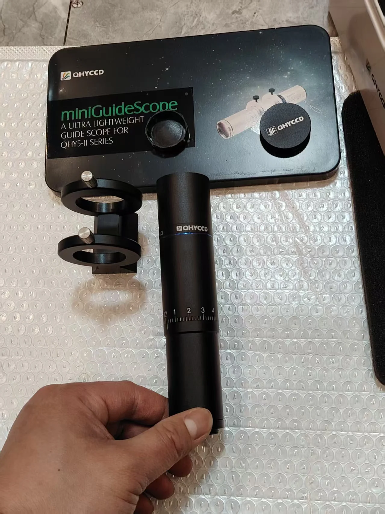 QHYCCD Mini Star Guide Mirror MiniGuidescope with Adjustable Focus And Bracket for QHY Planetary Camera