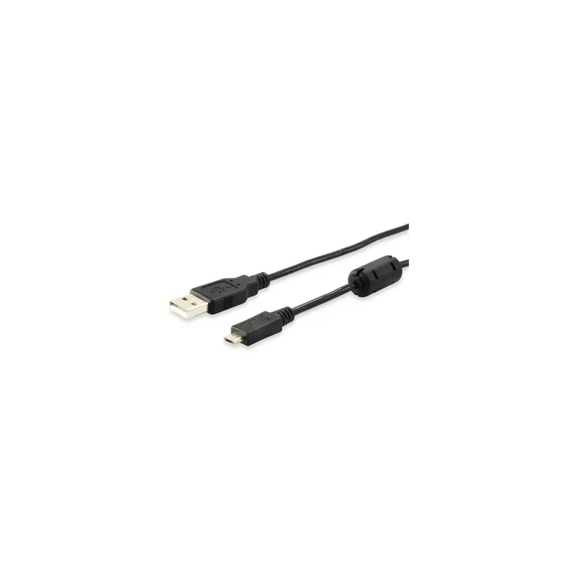 Male to Micro USB-B Male USB-A Cable 2.0 with Ferrite-Length 1 m. 128596 tintasycartuchos.com