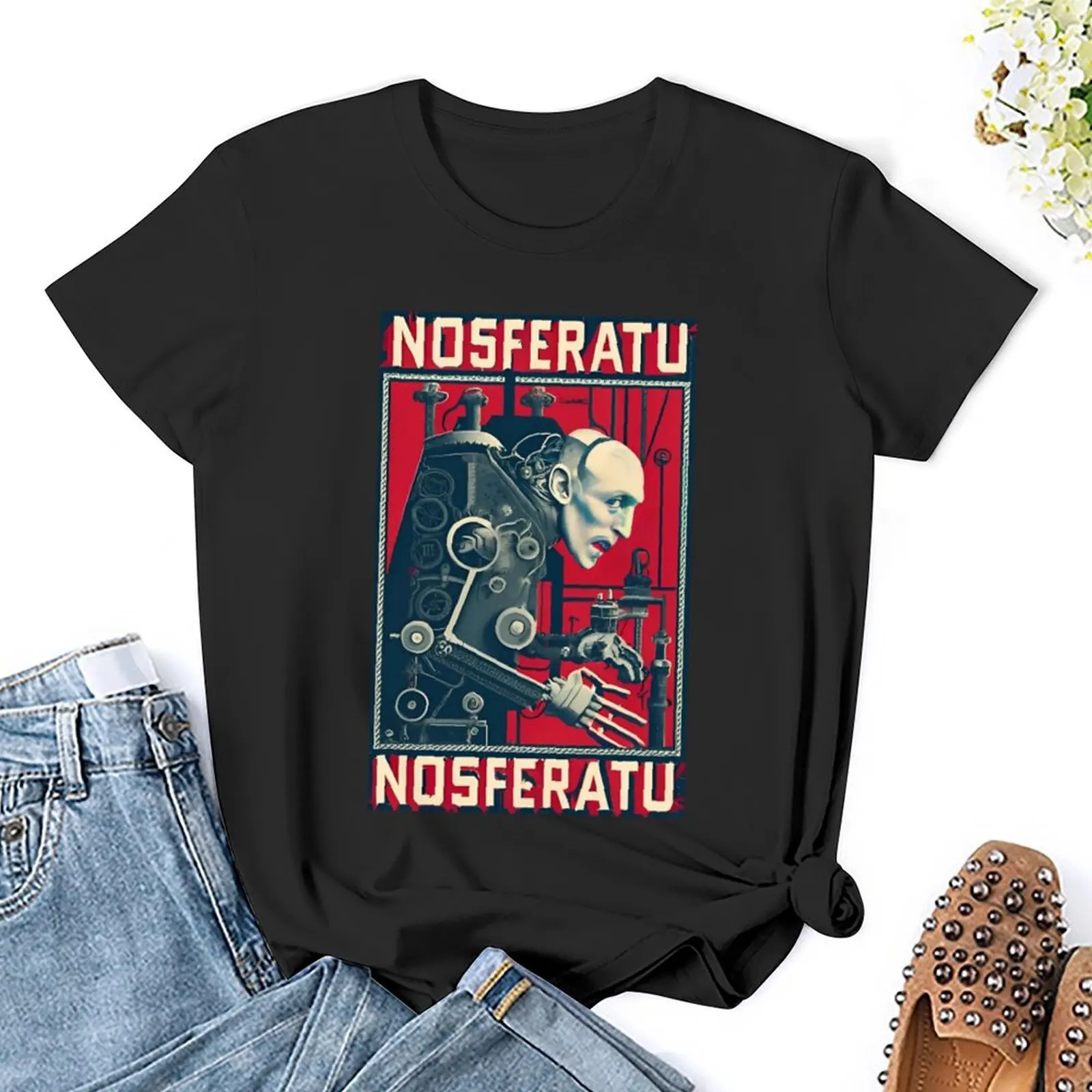 

Crewneck Nosferatuer Appears T-shirt Movement Tees Funny Funny Geek Travel