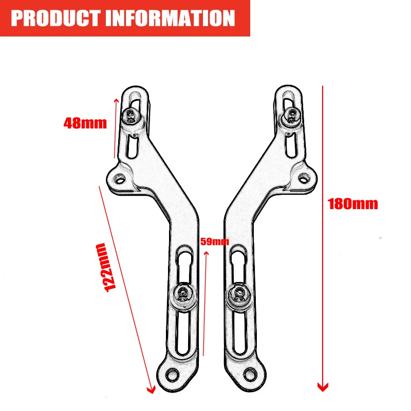 2023 NC750X Windscreen Adjusters Airflow Adjustable Windscreen Wind Bracket For HONDA NC 750X NC750 X 2021 2022 Motorcycle