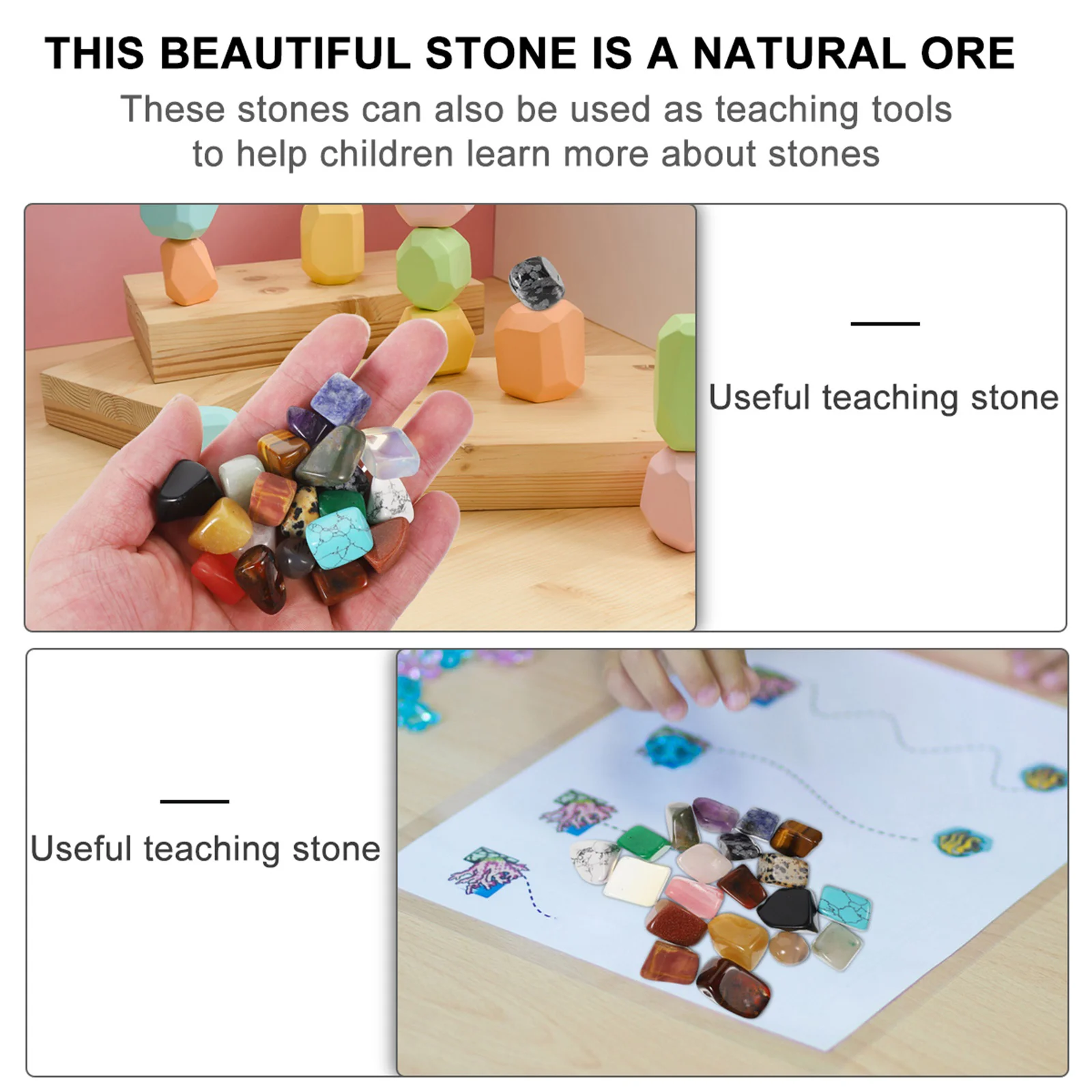 20 Pcs Gravel Accessories Ore Specimen Collection Stones Teaching Tool Chakra Balancing