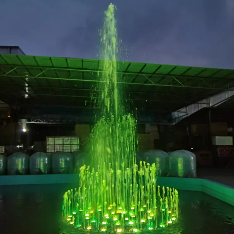 

Modern Outdoor Water Fountain Custom-Size Round Small Musical Dancing Floating