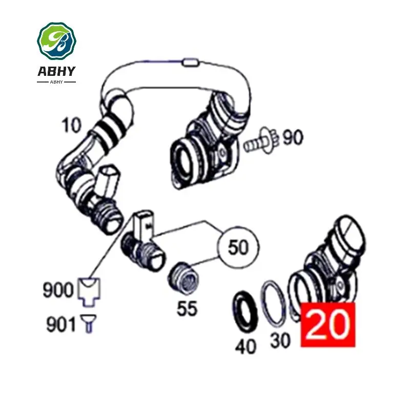 

ABHY-6420100131 OM642 3L CDI Diesel Engine Breathing Cover For Mercedes Benz W204 W251 W166 W203 W212 W222 W164 A6420100131