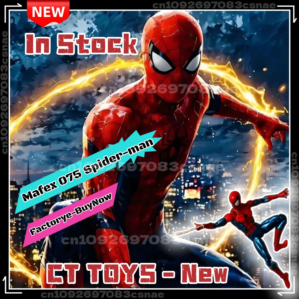 

In Stock Ct Toys Mafex 075 Spiderman Figure The Anazing Spider-Man Comic Ver Mafex 185 Anime Action Figure Figurine Gifts Toys