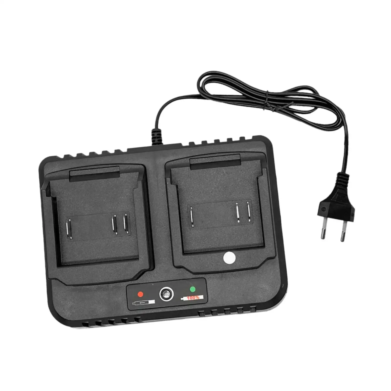 Two Port Battery Charger Compact Fast Charging Replacement Power Station Adapter for Electric Tool Accessories