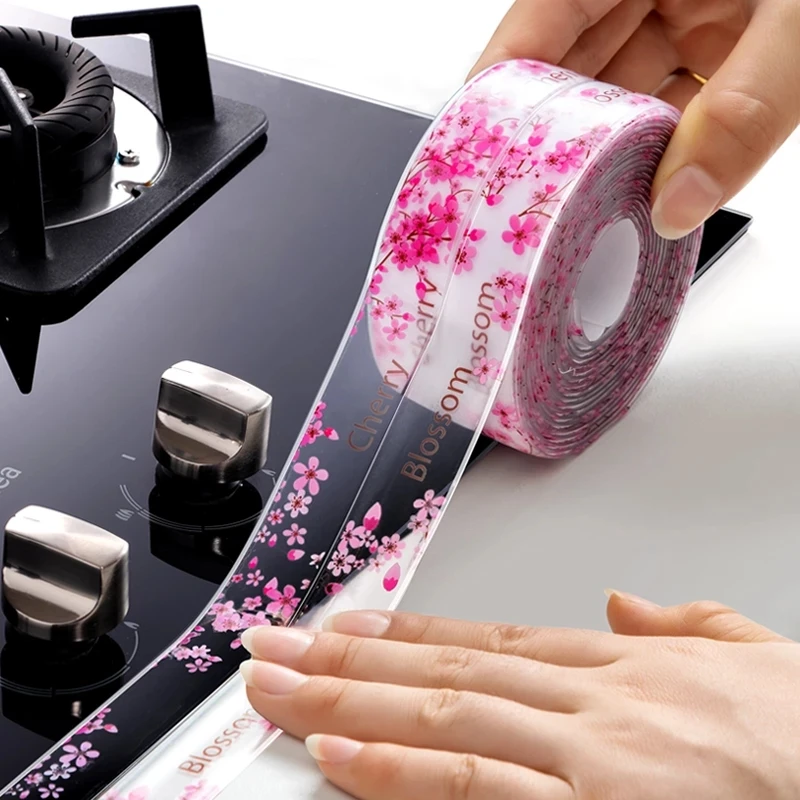 Waterproof Sealing Tape PVC Self Adhesive Bathroom Bath Wall Glue Sticker Kitchen Sink Caulk Mold Proof Seal Covering Tape Strip