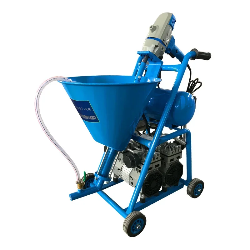 

Pneumatic spraying machine