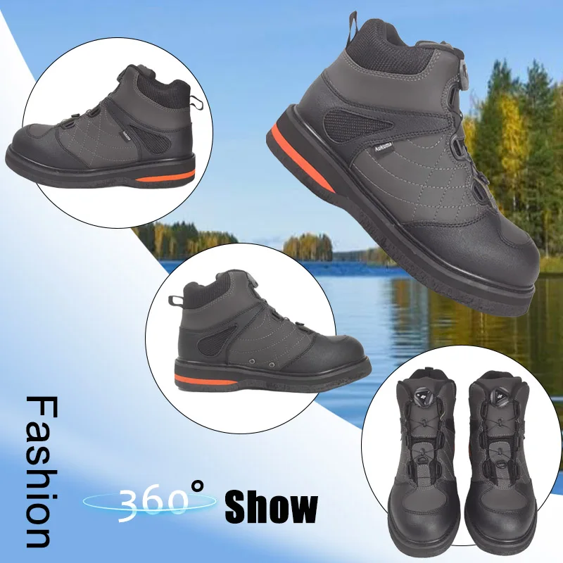 Zimowe buty wędkarskie Spinner sznurowadła filcowa podeszwa myśliwska buty wędkarskie Outdoor raf Rock Upstream lodowe buty rybackie brodziki