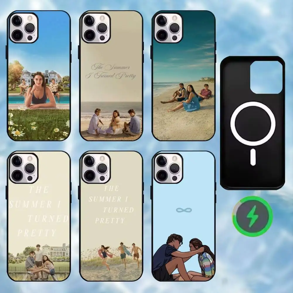 

The Summer I Turned Pretty Phone Case For iPhone17,16,15,14,13,12,11 Plus,Wireless charging protective case soft cover