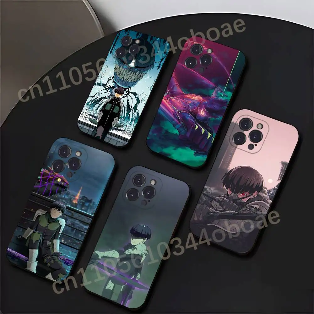 

K-Kaiju No 8 Hoshino Soshiro Phone Case For iPhone 17,16,15,14,13,12,11,Pro,Max,Plus Soft Black Cover