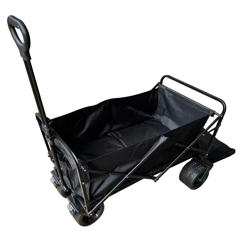 Goodluck Multi-functional Camping Cart Trolley Foldable Outdoor Four Wheel Camp Trolley With Lid