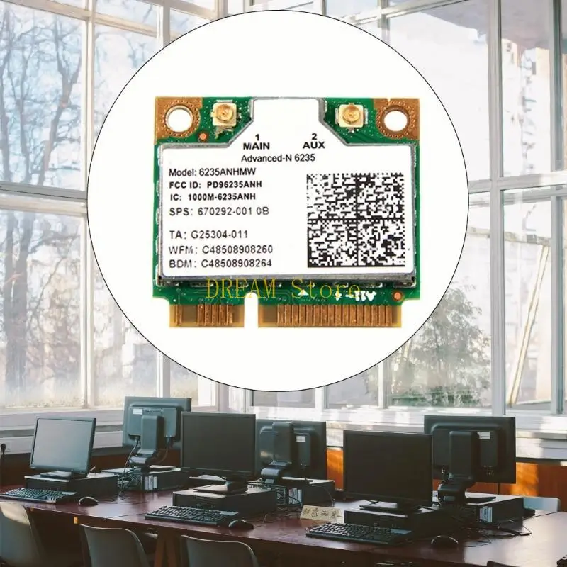 

Wireless Lan Card Centrino Advanced-N 6235 6235ANHMW 6235AN Bluetooth-compatible Mini 2.4Ghz/5Ghz Wlan 300mbps best sale