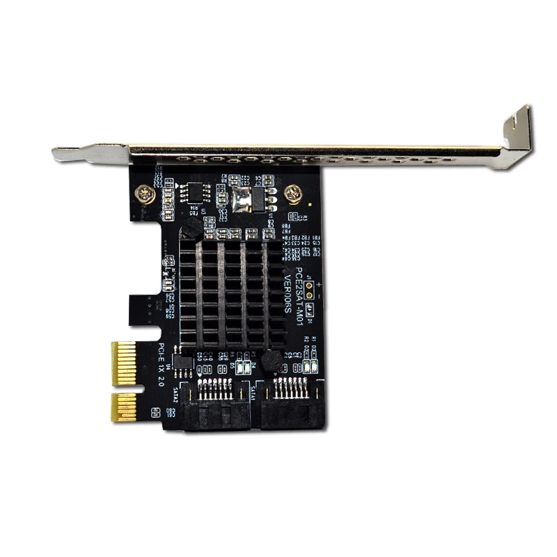 Karta rozszerzeń PCIE do SATA Marvell 9125 Chip PCI Express X1 do 2 Port SATA 3.0 6Gb Adapter kontroler PCI-e karta SATA