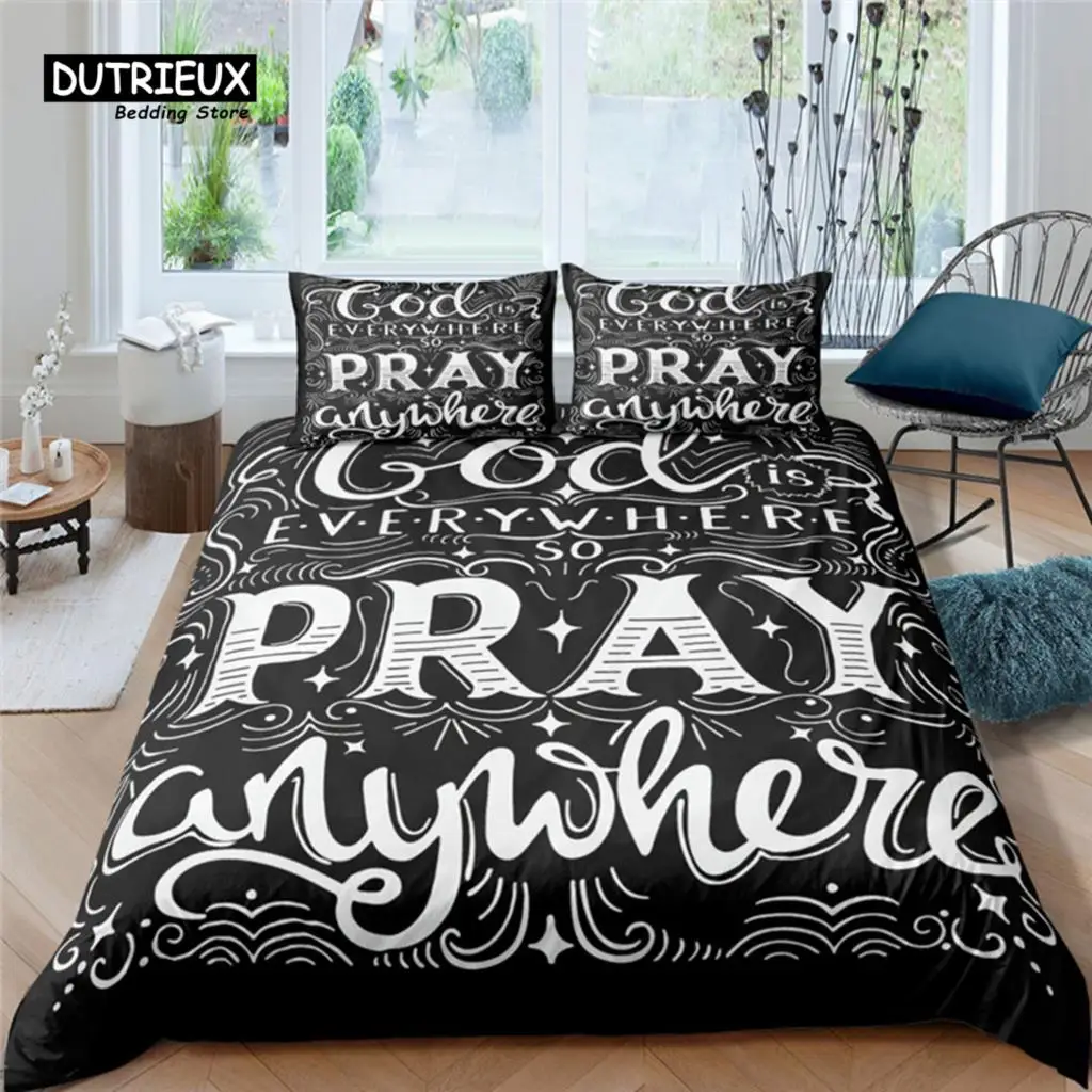 

Home Living Luxury 3D God Language Bedding Set Comfortable Duvet Cover Set Kids Bedding Set Queen and King EU/US/AU/UK Size