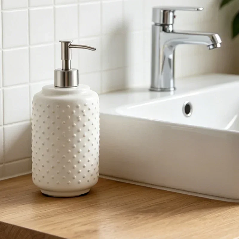 650ml soap dispenser ceramic hand sanitizer bath gel shampoo bottled separately hotel home stay lotion press bottle  dispenser