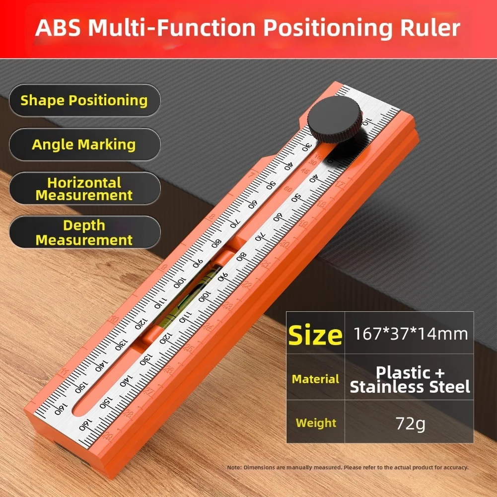 Precision Adjustable Protractor Tool Multi-Angle Marking & Secure Lock Design Protractor Digital Gauge Angle Measurement Tool
