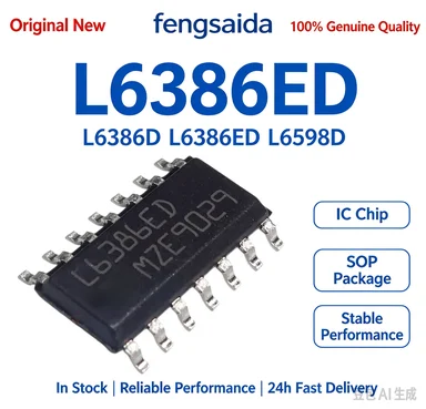 5-10Pcs L6386D L6386ED L6598D SOP-14 고전압 및 로우 사이드 드라이버 칩 IC 재고 있음 도매