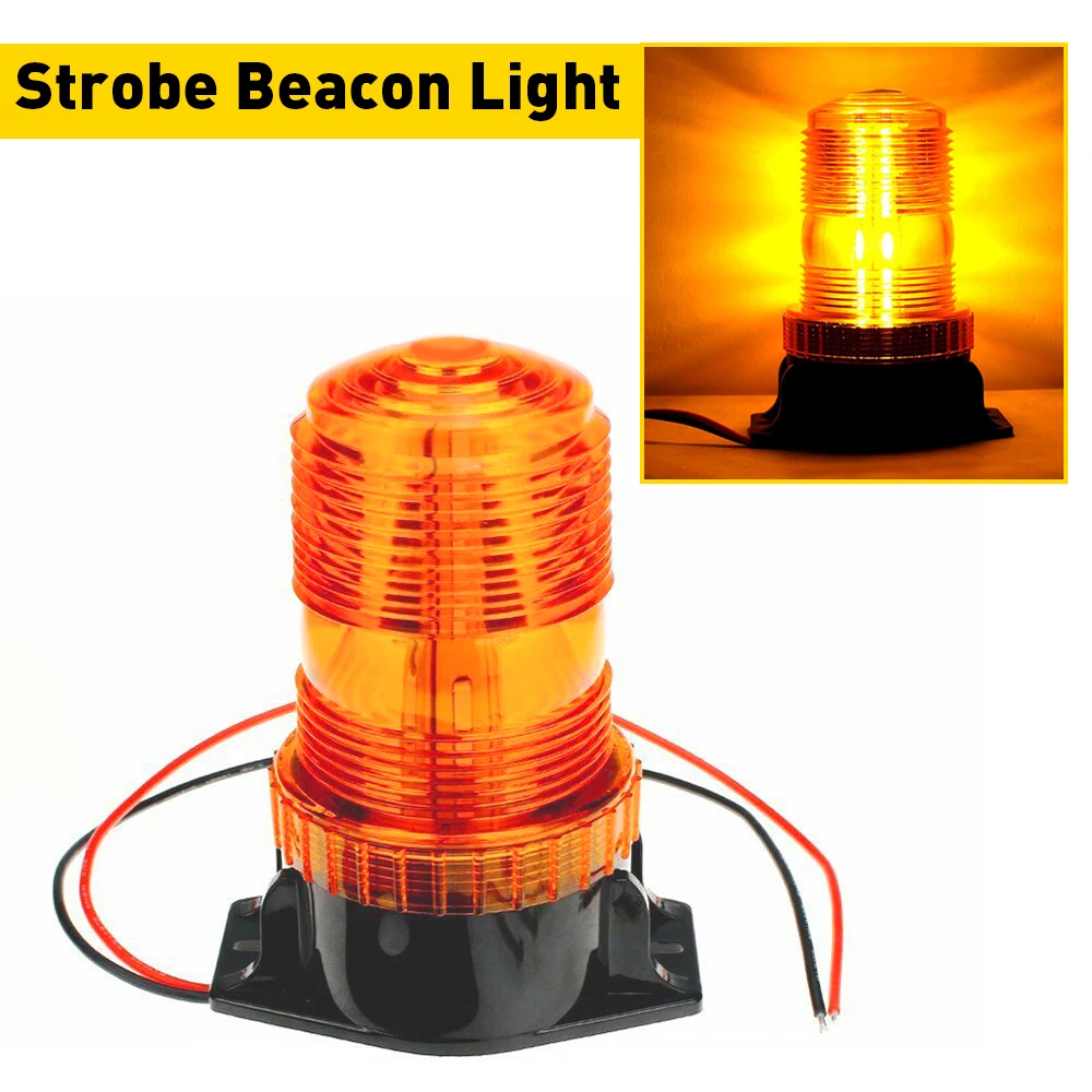 30 LED Strobe Light High Power Emergency Warning Flash Car Safety Flashing Beacon Lights for Vehicle Forklift Truck Tractor Car