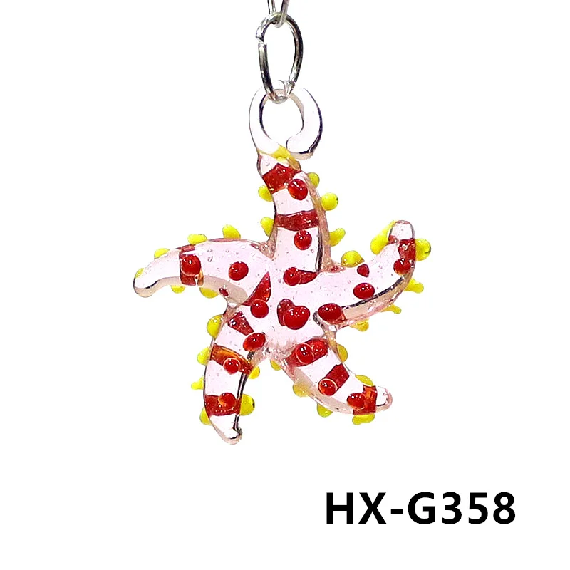 Niedliche meeres tiere Seestern Charme Miniatur glas Seestern Anhänger Dekoration für DIY Schmuck Halskette Armband Herstellung Zubehör oder Aquarium Dekoration Vorräte – Detail 16