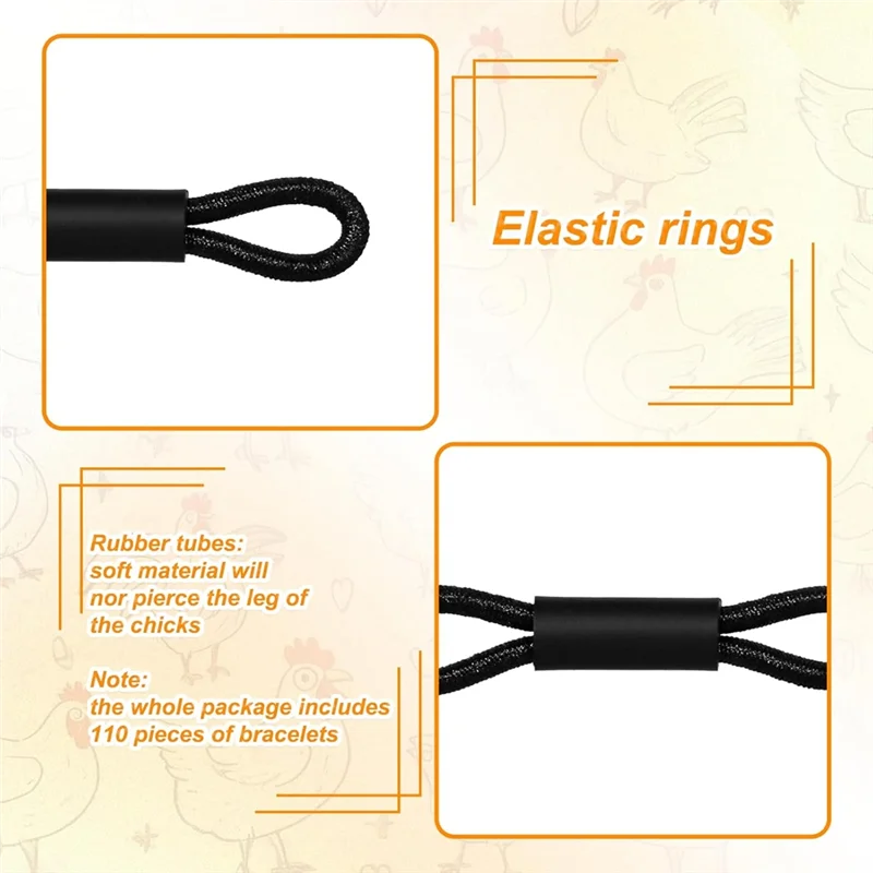 ABJN-150Pcs الطفل الدجاج Splay الساق Hobble هدفين الطفل الفرخ لوازم أدوات العناية بالدواجن