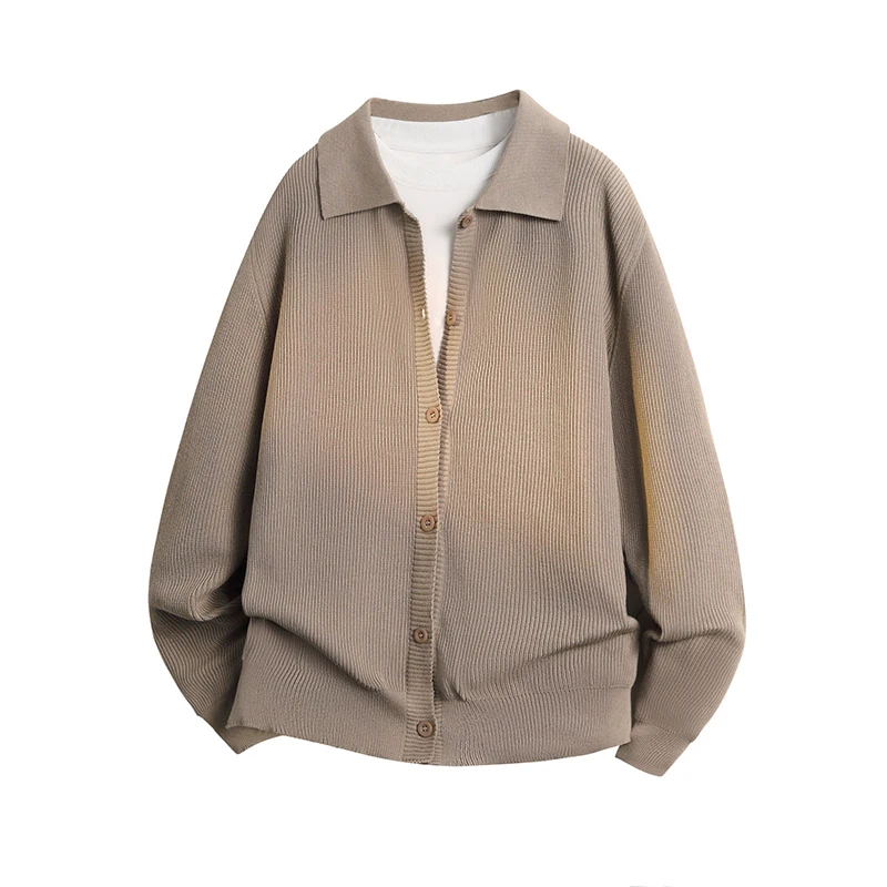 

Вязаная куртка, мужская весенне-осенняя корейская простая толстовка с капюшоном, мужская элитная модная и удобная повседневная куртка-свитер