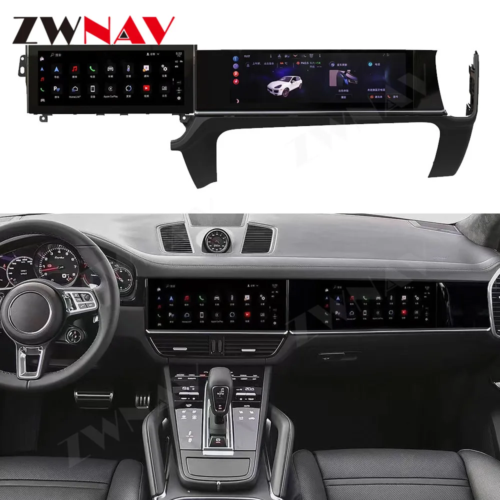 Android 13 GPS Navigation Dual 14.5 inch Touch Screen Carplay For Porsche Cayenne 2017-2022 Multimedia Player Auto Radio Stereo