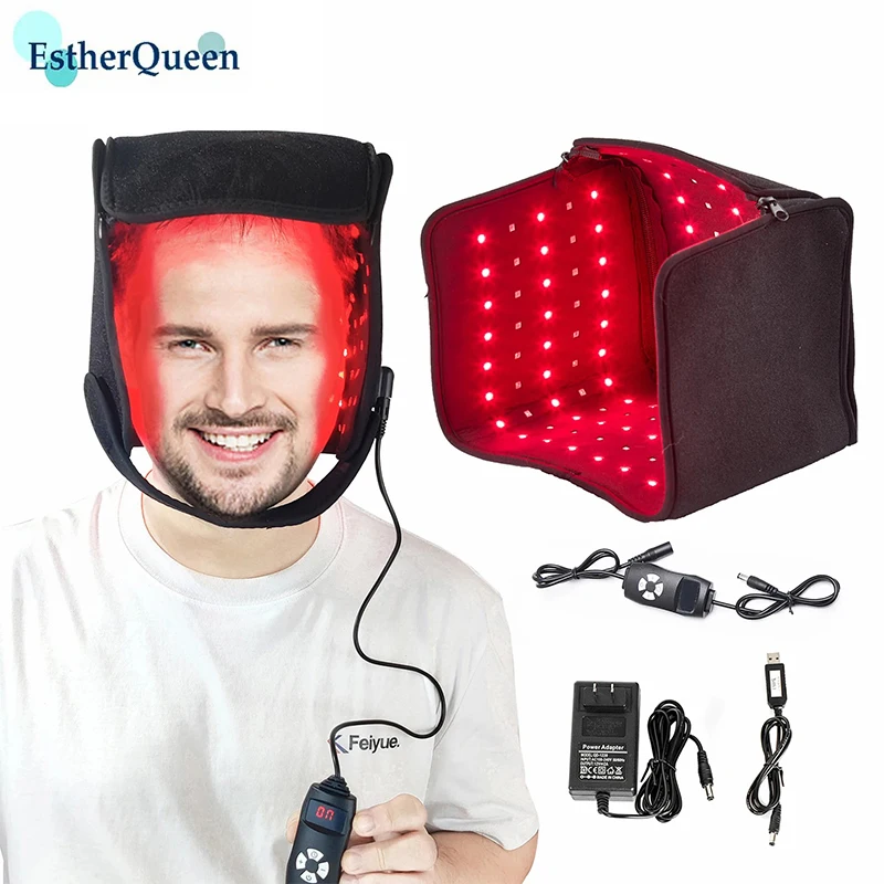 

Red Light Hat with 155 3-in-1 Lamp Beads Infrared Light Cap for Thinning Hair Comb,Migraine Relief Cap Anti Hair Loss