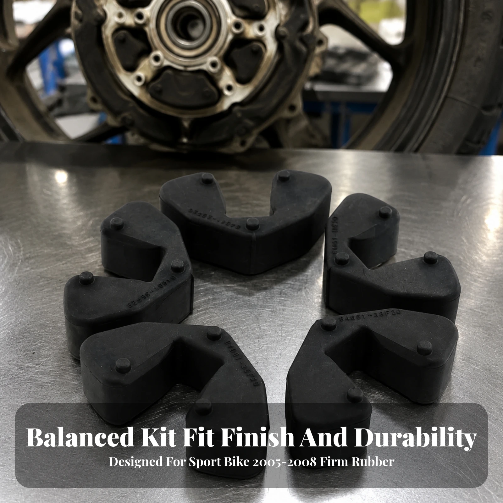 5 Pieces Rear Hub Cush-Drive Damper Easy Installation Motorcycle Cush-Drive Rubber Rear Wheel Damper Wear-Resistant Long-Lasting