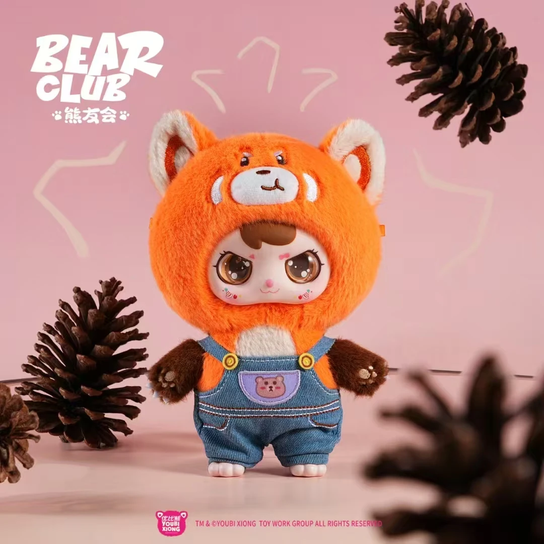 Bear Club Baby tres lindas muñecas de juguete caja ciega bolsa Bendants adornos con olor afrutado regalos de cumpleaños coleccionables para niños