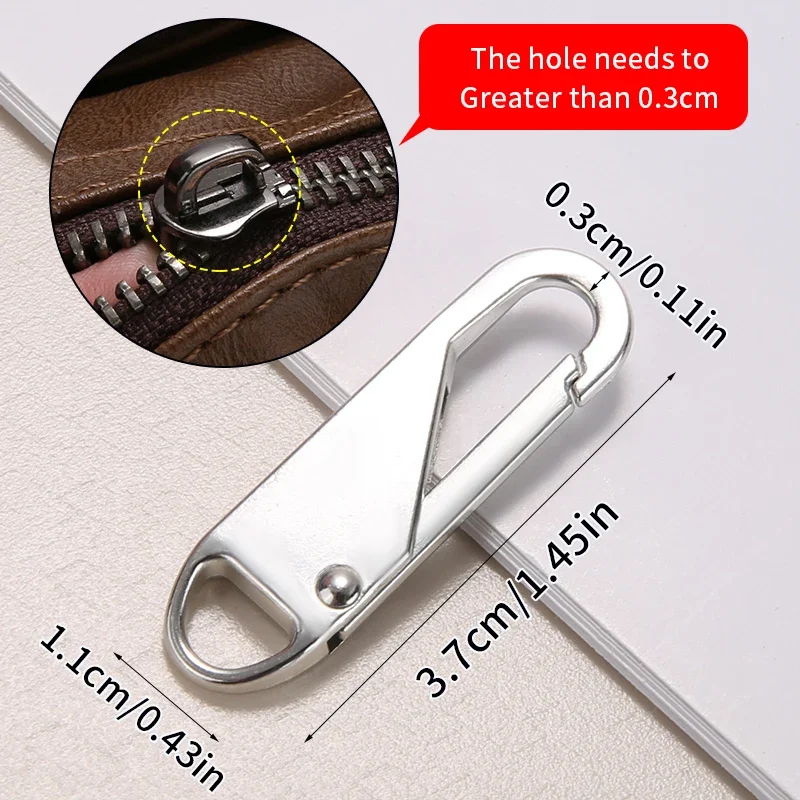 10Pcs Zipper Slider Instant Universal Repair Kit Replacement for Broken Buckle Travel Bag Suitcase Tent Backpack Zippers