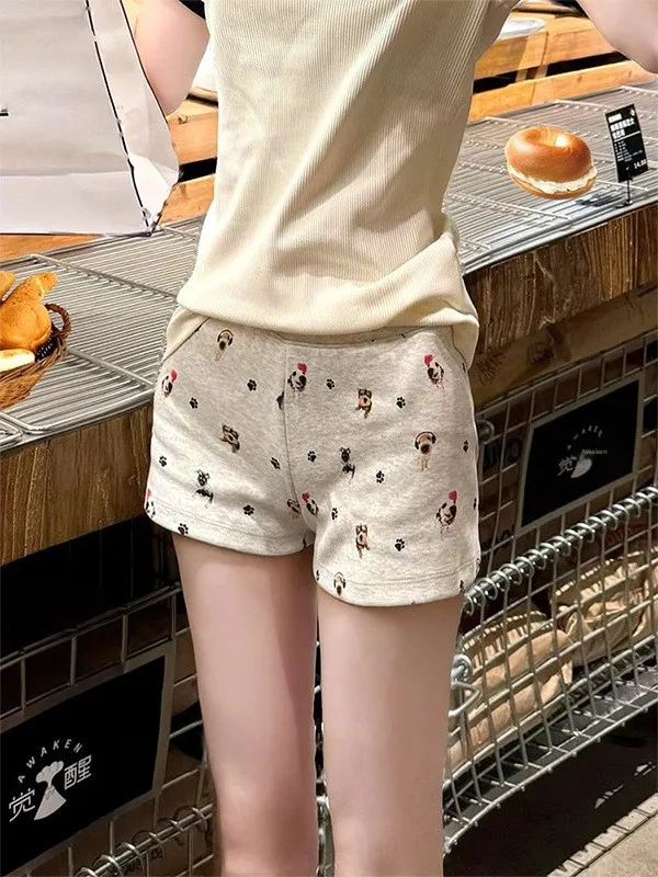 Cartoon Casual Short Sleepwear Women's Home Clothes Comfortable Breathable Lightweight Fabric Summer Essential Women's Pants