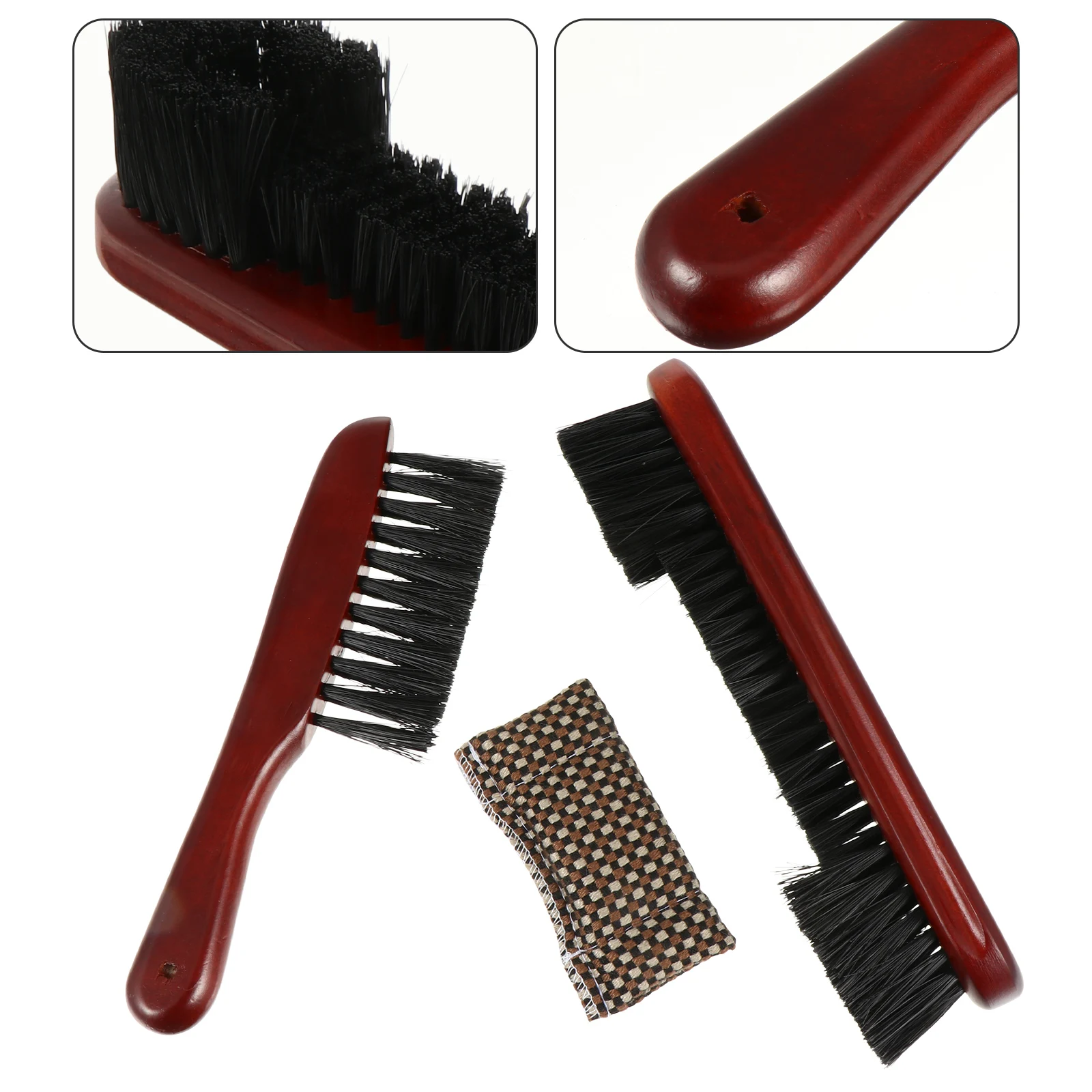 

1 Set Cues Cleaning Cloth Premium Material Ergonomic Handle Dirt Dust Removal Pool Brush Set Rail Cleaning Tool For Billiard