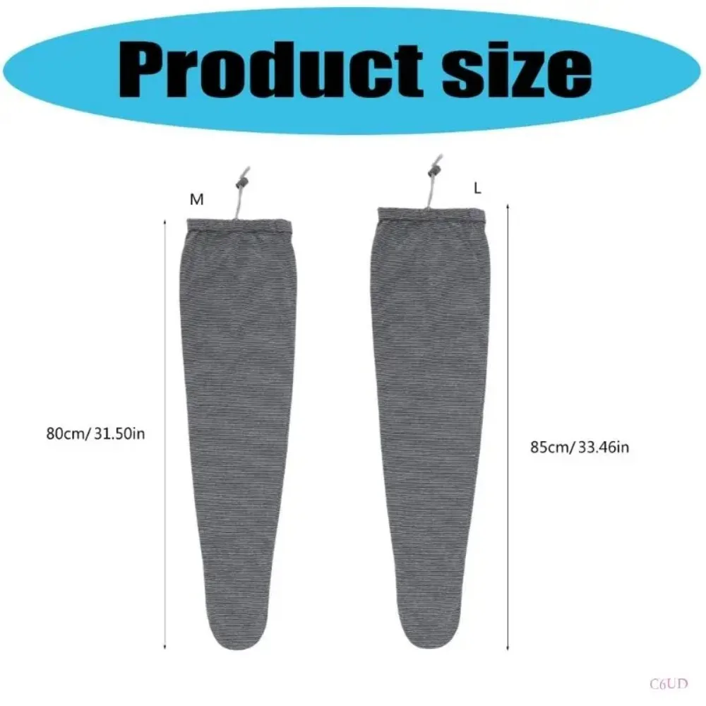 C6UD Elastische Knie-Hochfußabdeckungen mit rutschfestem Griff, thermisch für Senioren in klimatisierten Räumen