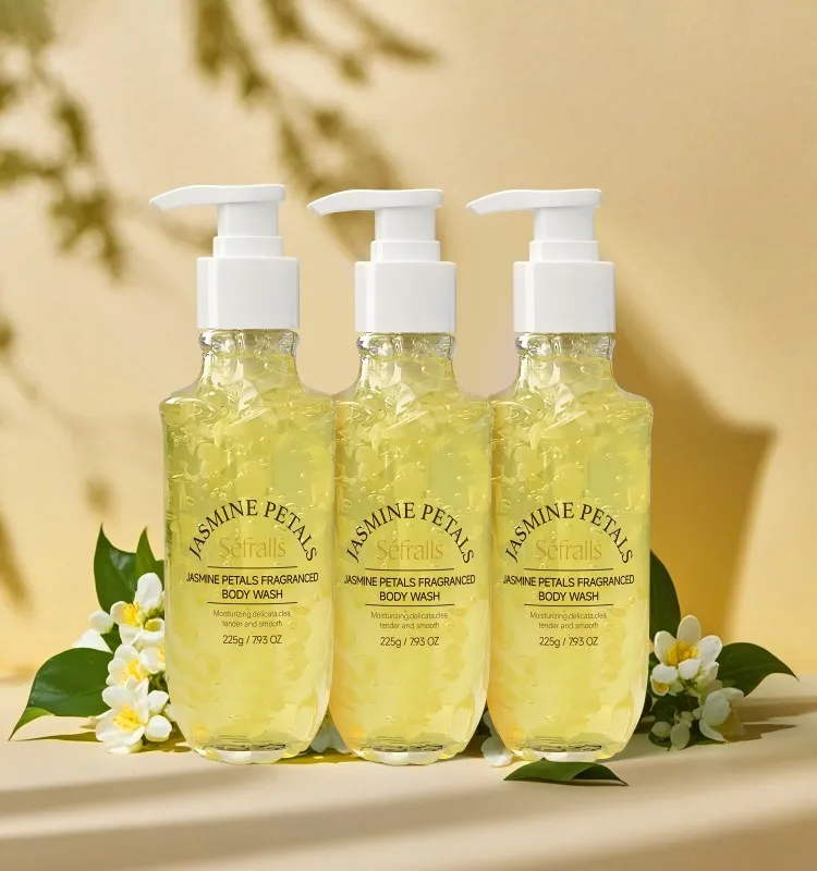 Séfralls Body lotion  Jasmine  Scented Shower Gel 225g*3pcs Unique and fresh jasmine fragrance