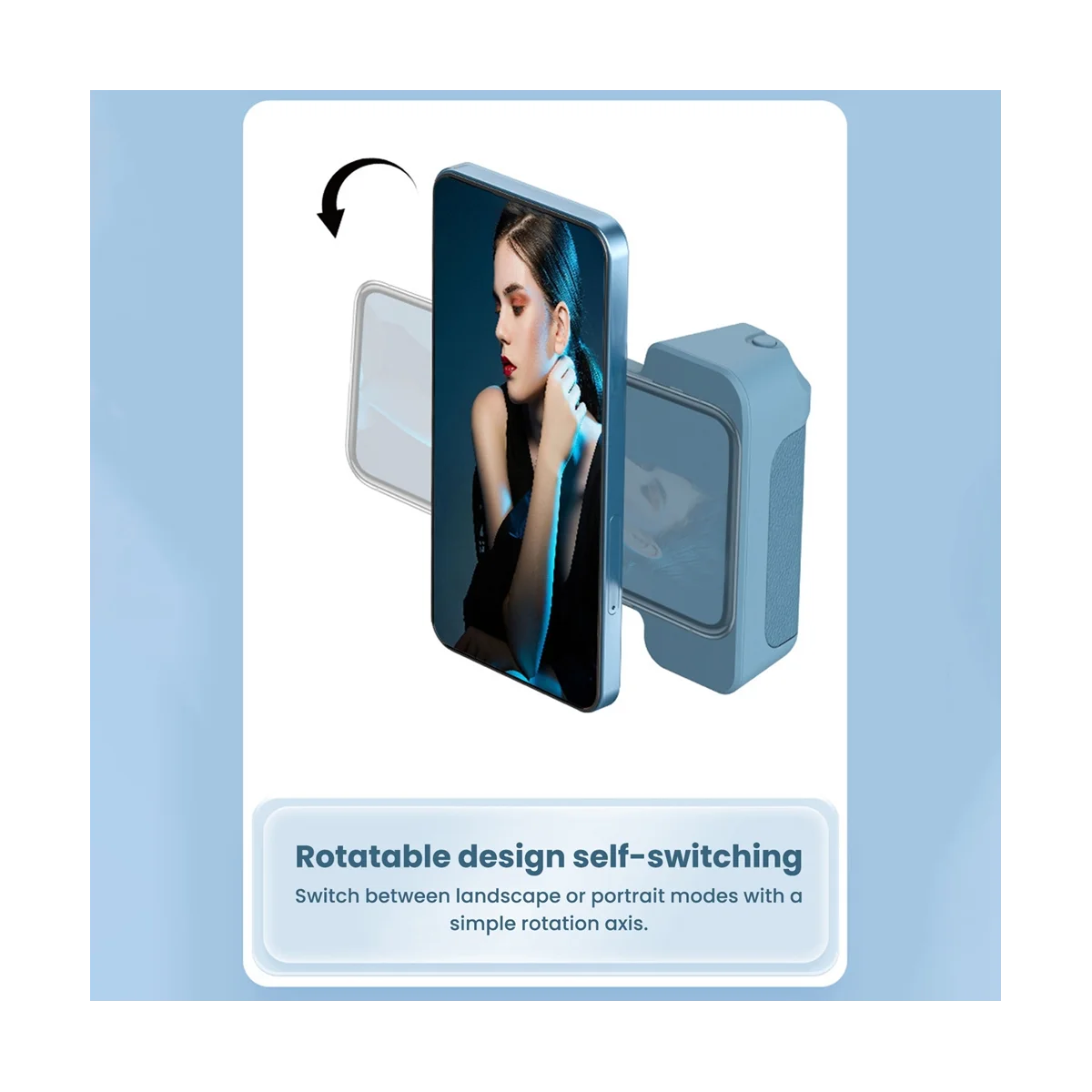 Perangkat Selfie Kamera Magnetik Menangani Braket Foto Ponsel Bluetooth Cerdas