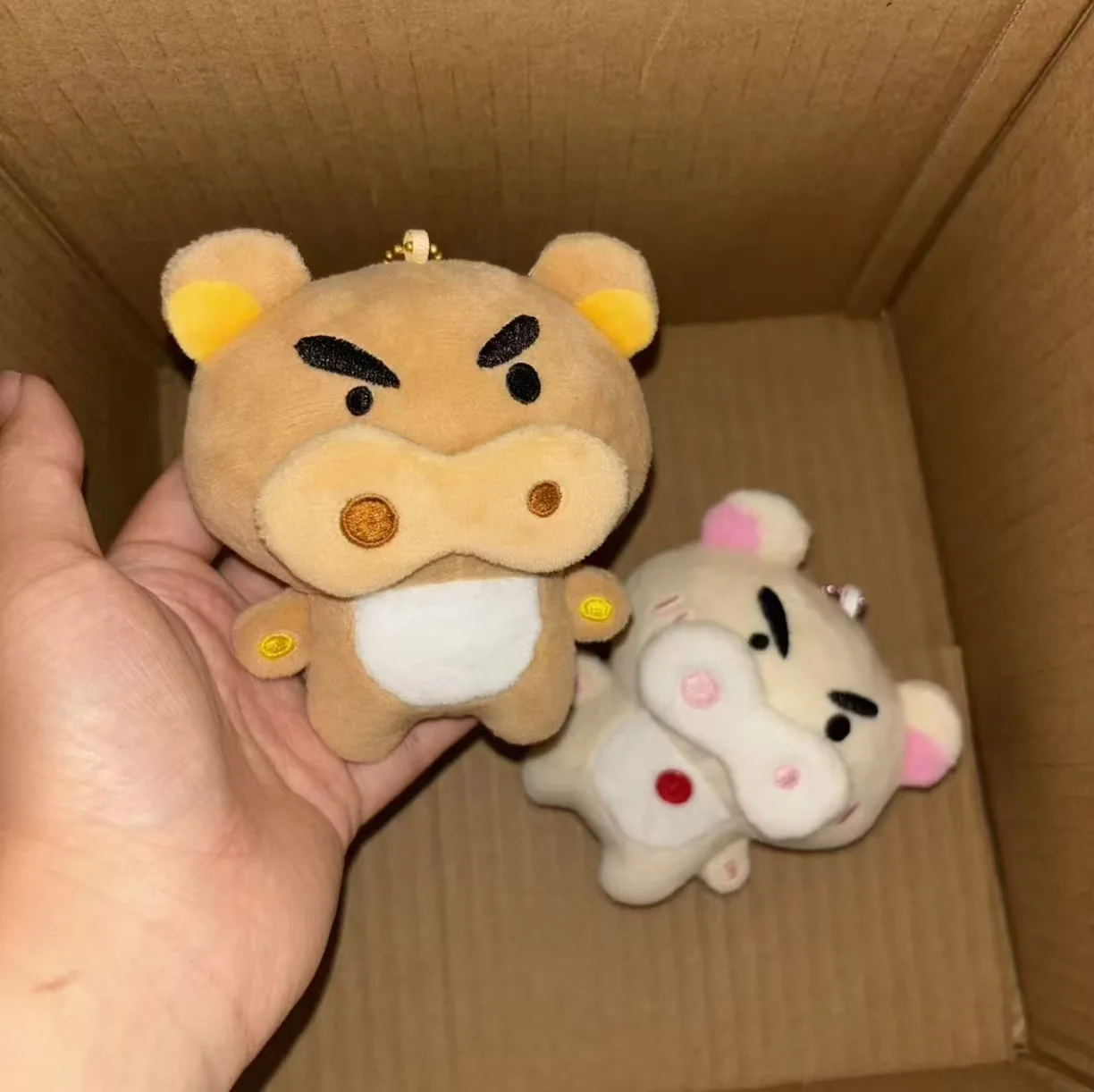 New Cute Bear Pig Plush Keychain Funny Expression Soft Toy Pendant Cartoon Doll Kawaii Decor Bag Xmas Cute Gift For Friends Kids