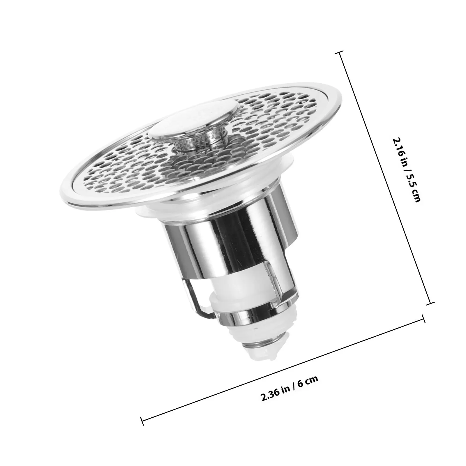 Spring Launch Tub Drain Stopper Silver Color Anti Clogging Sink Drain Kitchen Bathroom Sinks Prevent