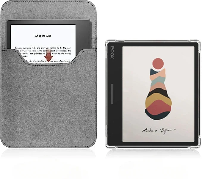 2-IN-1 For Onyx Boox Leaf 3 C 2 Case Go Color 7 Clear TPU Cover For Boox Page Galielo 2 Raphael Magnetic Sleeve Pouch