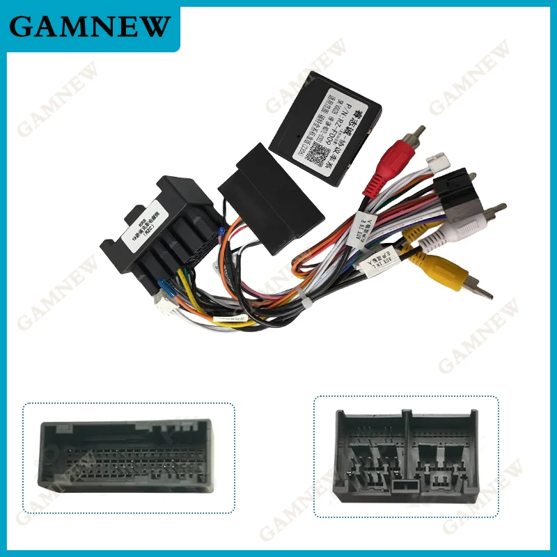 16PIN Android Power Cable Adapter With Canbus Box For Ford Focus Ranger 2019-2020 Audio Power Wiring Harness