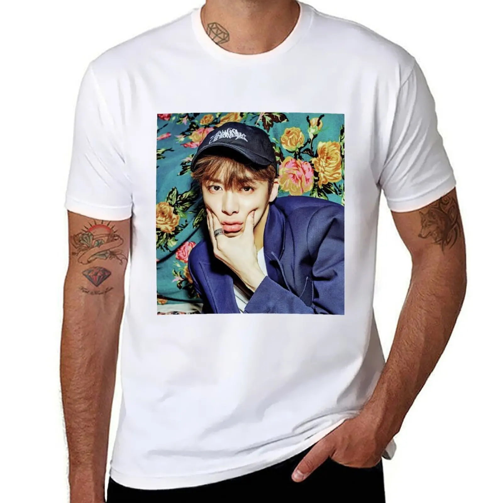 

t high T-Shirt brand man t luxury cotton brand t 100% MonstaX graphic hyungwon man men shirts shirt luxury shirt quality