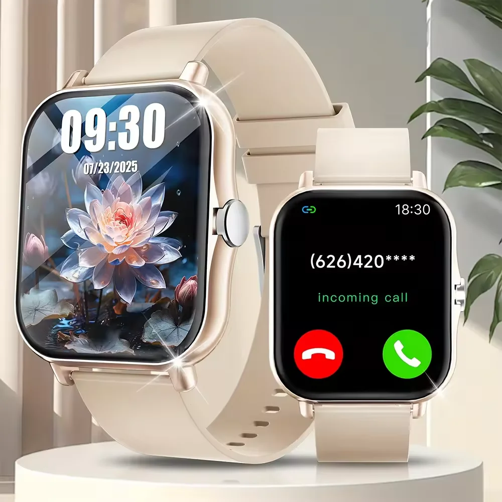 LAXASFIT Smart Watch 1.83" HD Bluetooth Call Heart Rate Blood Pressure Monitor Fitness Tracker Long Standby Sports Gift