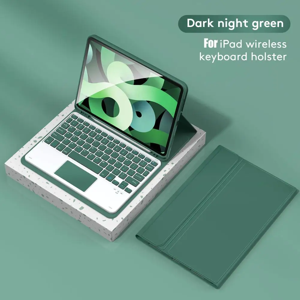 Wireless Bluetooth-compatible Keyboard With Protective Leather Case Set For Ipad Pro11 Air5 10.9 Inch 11 Inch Tablet Accessories