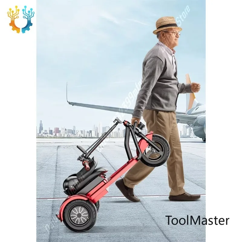 

【2026】Folding Mobility Scooter Mini For Elders Disabled Family Powerful Electric Scooter 3 Wheel With Seat Electric Tricycle Ad
