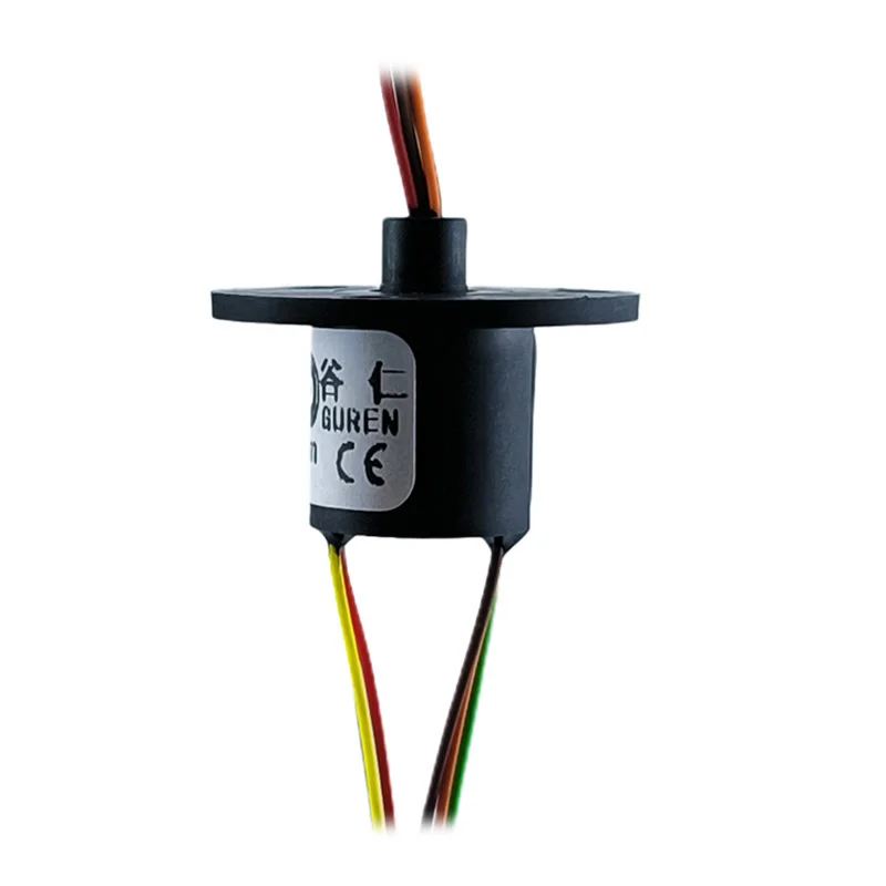 WX12-6 small cap type slip ring  OD 22mm 6-way circuit 2A current electric rotary slip ring Induction cooker miniature slip ring