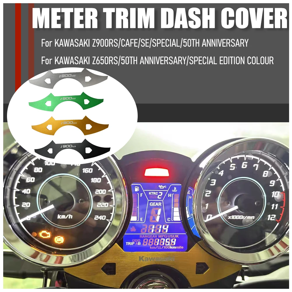 

Motorcycle Instrument Parts decoration Dash Bezel Dust Protection Cockpit Cover Meter Trim For Kawasaki Z900RS Z650RS Z900 RS
