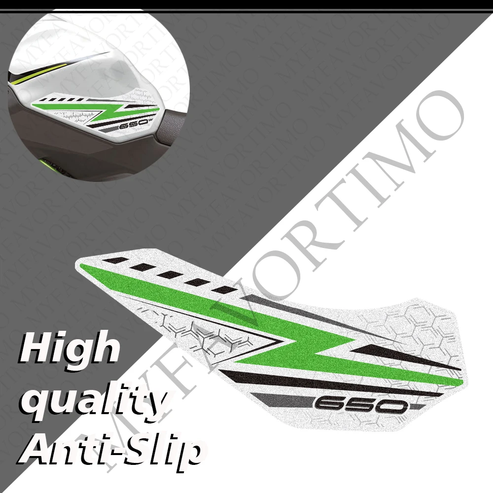 For Ninja Z650 Z 650 S ABS Motorcycle Tank Pad Gas Fuel Oil Protection Kit Knee Fairing Fender Accessories Stickers Decals
