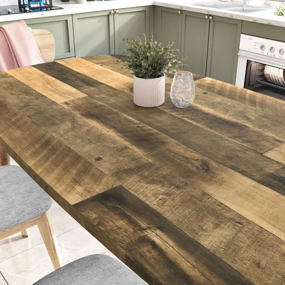 ورق جدران خشبي عتيق قابل للتقشير واللصق مقاوم للماء مقاس كبير 36 × 394 لورق الاتصال الخشبي على سطح الطاولة