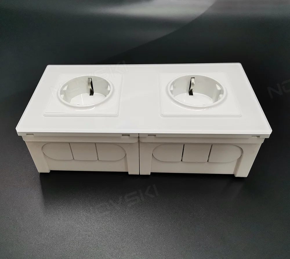 86 | 146 Type Cassette White, Electrical Switch Socket Junction Box, Adjustable Mounting Back Box, Internal Wall Mount Dark Box