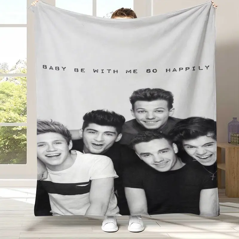 1D One D-Direction Boy Band Soft Flannel Blanket,Cozy Warm Throw Blanket for Bed,Sofa,Living Room,Picnic,Camping,Home Decor,Gift