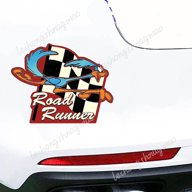 Personalized Road Runner Badge Brand Car Stickers Motorcycle Helmets Notebook Windshield Scratches Covered  Vinyl Stickers